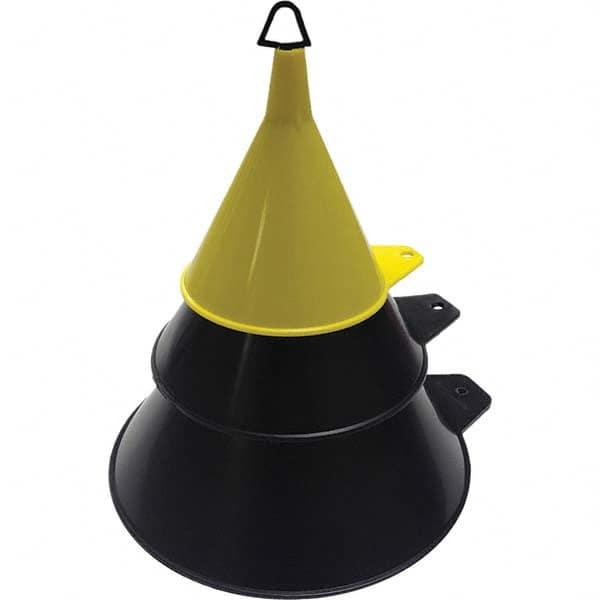 Funnel King - Oil Funnels & Can Oiler Accessories Type: Funnel Set Material: Polyethylene - Benchmark Tooling