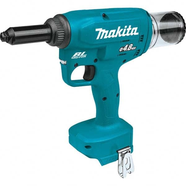 Makita - Cordless Riveters Fastener Type: Cordless Electric Riveter Closed End Rivet Capacity: All up to 3/16 - Benchmark Tooling