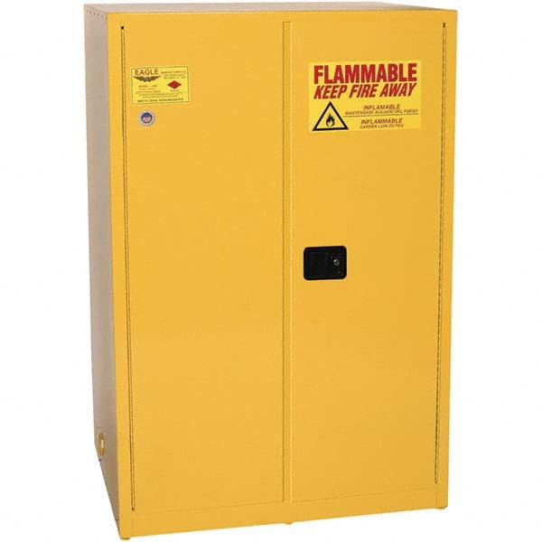 Eagle - Safety Cabinets Hazardous Chemical Type: Flammable and Combustible Liquids Color: Yellow - Benchmark Tooling