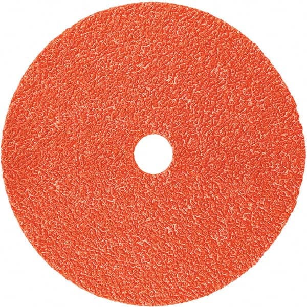 3M - 4-1/2" Diam, 7/8" Hole, 36+ Grit Ceramic Fiber Disc - Benchmark Tooling