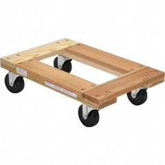 Vestil - 1,200 Lb Capacity Hardwood Dolly - 24" Long x 16" Wide - Benchmark Tooling