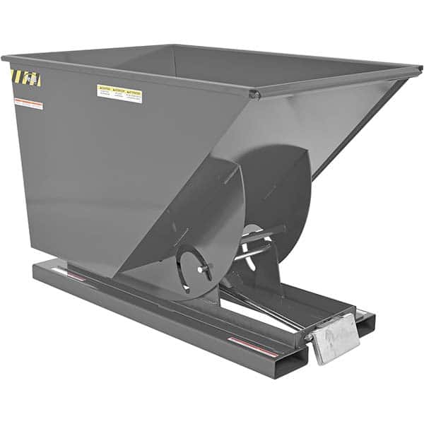 Vestil - Hoppers & Basket Trucks Additional Information: Complies w/OSHA General Industry Rule 29 CFR 1910.178(m)(5)(iii) - allows operator to remain at controls of truck throughout the dumping process - Benchmark Tooling