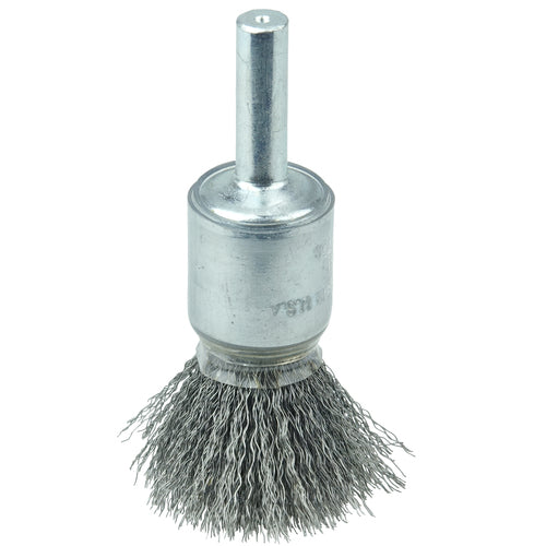 1/2″ Coated Cup Crimped Wire End Brush, .006″ Steel Fill - Benchmark Tooling