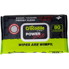 Crocodile Cloth - Wipes; Type: General Purpose ; Style: Pre-Moistened; Flat Fold; Over-Sized ; Sheet Length (Inch): 10 ; Sheet Width (Inch): 15 ; Sheets per Package: 80 ; Container Type: Pack - Exact Industrial Supply