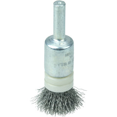 1/2″ Banded Crimped Wire End Brush, .006″ Steel Fill - Benchmark Tooling