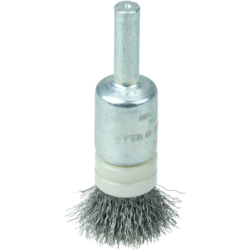 1/2″ Banded Crimped Wire End Brush, .0104″ Steel Fill - Benchmark Tooling