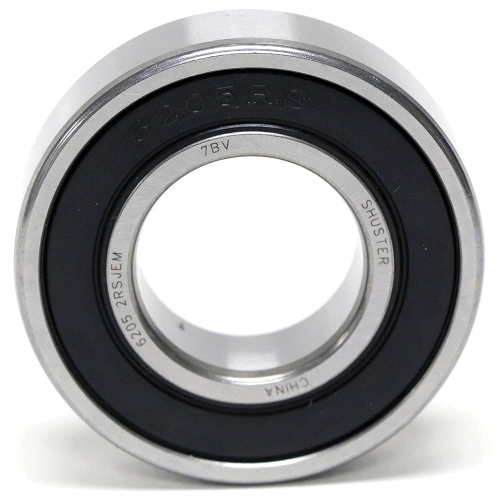 Shuster - R18-X52-2RS, 1-1/8" Bore Diam, 2-1/2" OD, Double Seal Deep Groove Radial Ball Bearing - Exact Industrial Supply