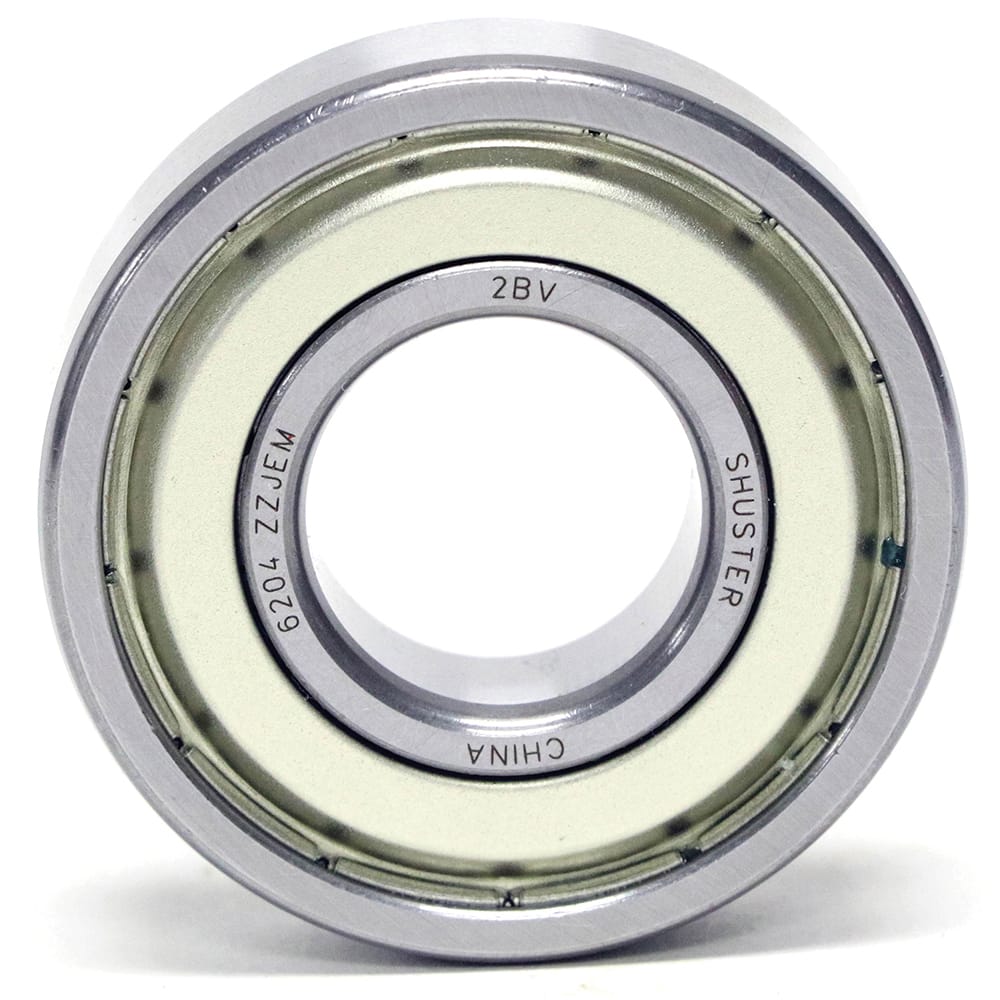 Shuster - 6204 ZZ JEM BULK, 20mm Bore Diam, 47mm OD, Double Shield Deep Groove Radial Ball Bearing - Exact Industrial Supply