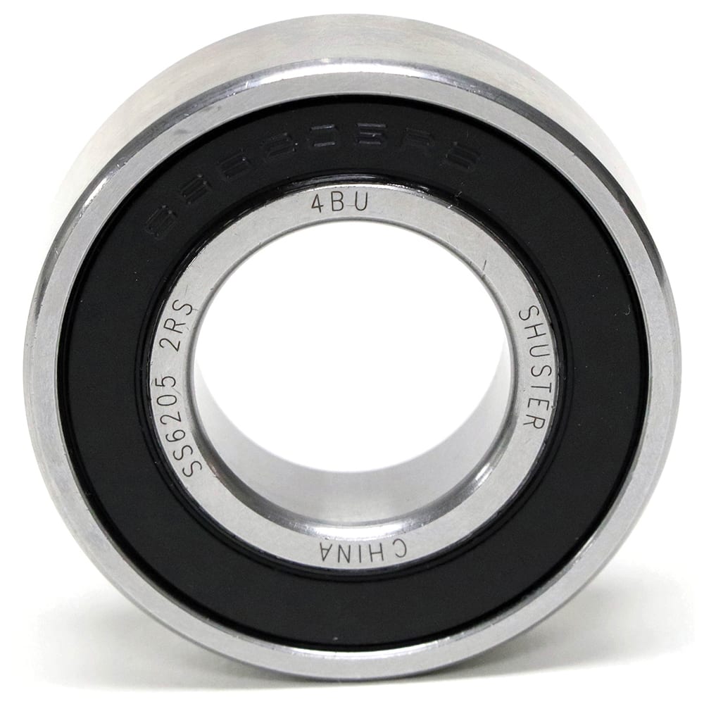 Shuster - SS625 2RS, 5mm Bore Diam, 16mm OD, Double Seal Deep Groove Radial Ball Bearing - Exact Industrial Supply