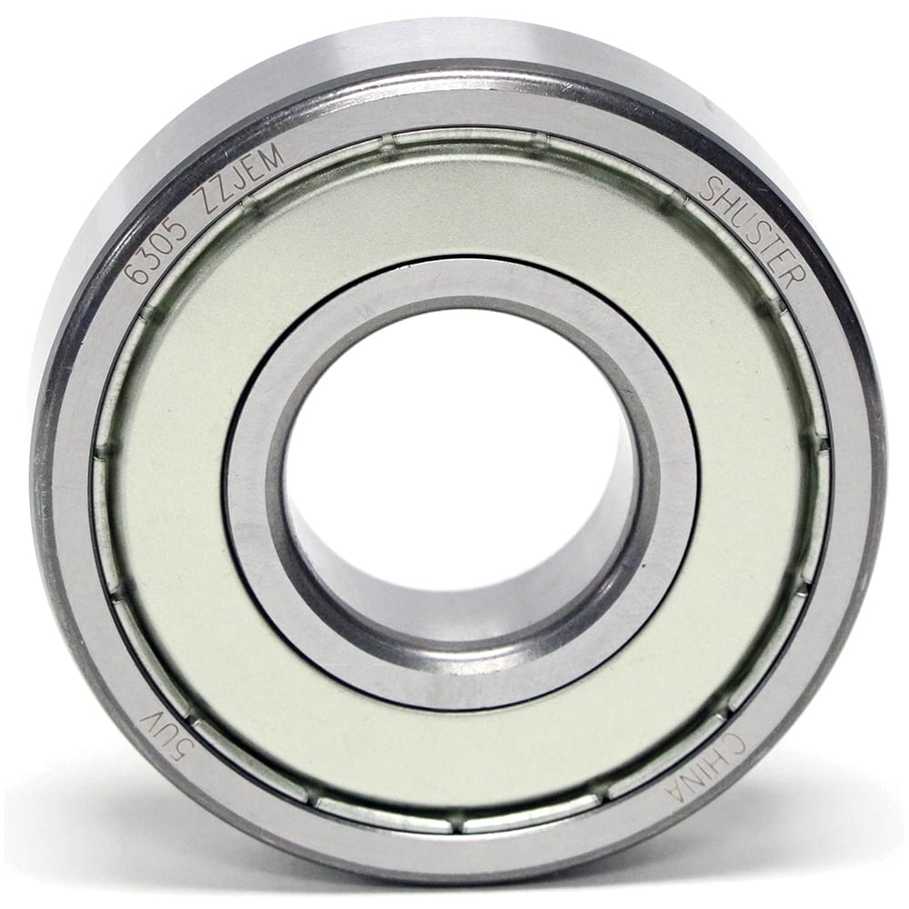 Shuster - 6318 ZZ JEM, 90mm Bore Diam, 190mm OD, Double Shield Deep Groove Radial Ball Bearing - Exact Industrial Supply