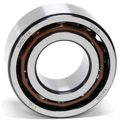 Shuster - 5307, 35mm Bore Diam, 80mm OD, Open Angular Contact Radial Ball Bearing - Exact Industrial Supply