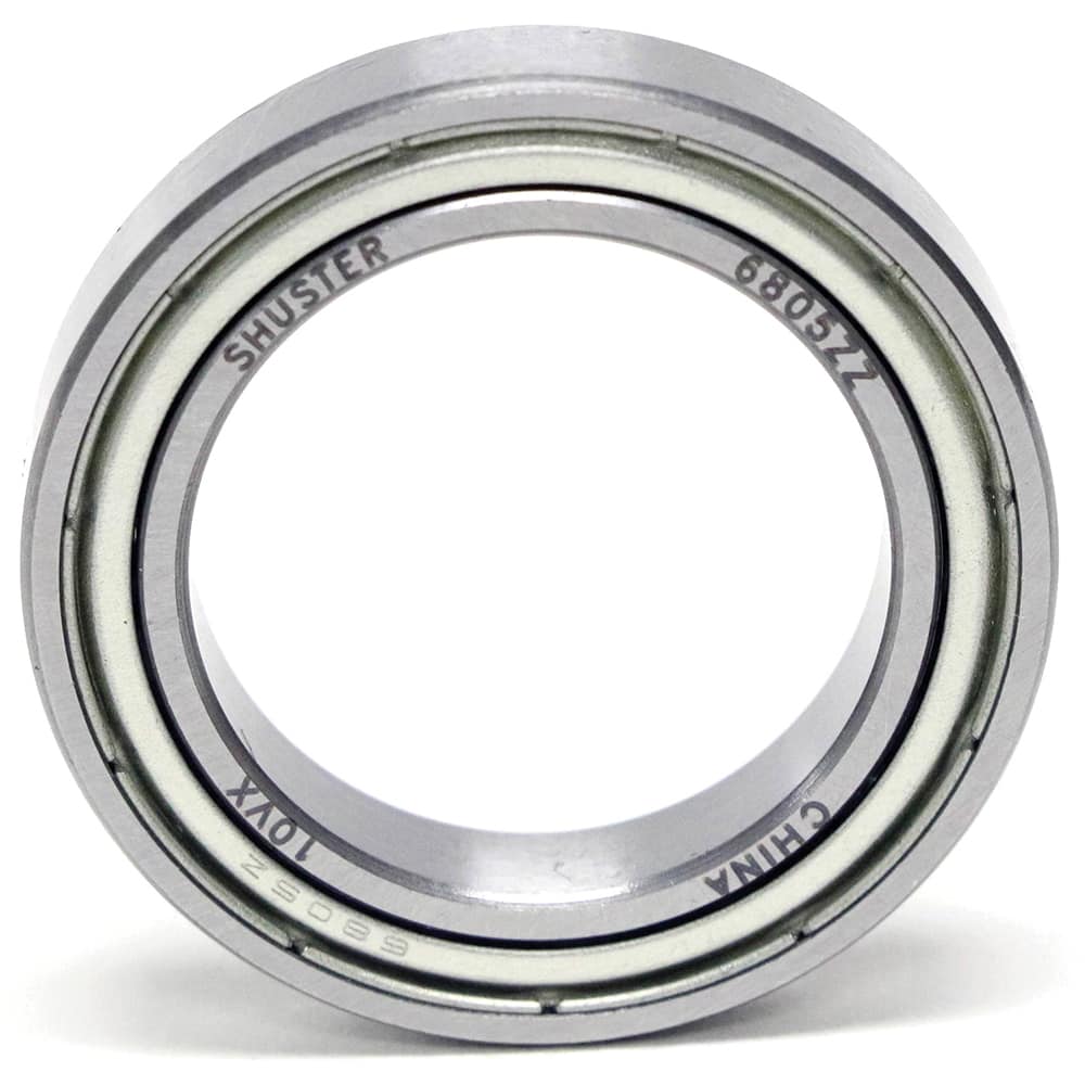 Shuster - 6802 ZZ, 15mm Bore Diam, 24mm OD, Double Shield Deep Groove Radial Ball Bearing - Exact Industrial Supply