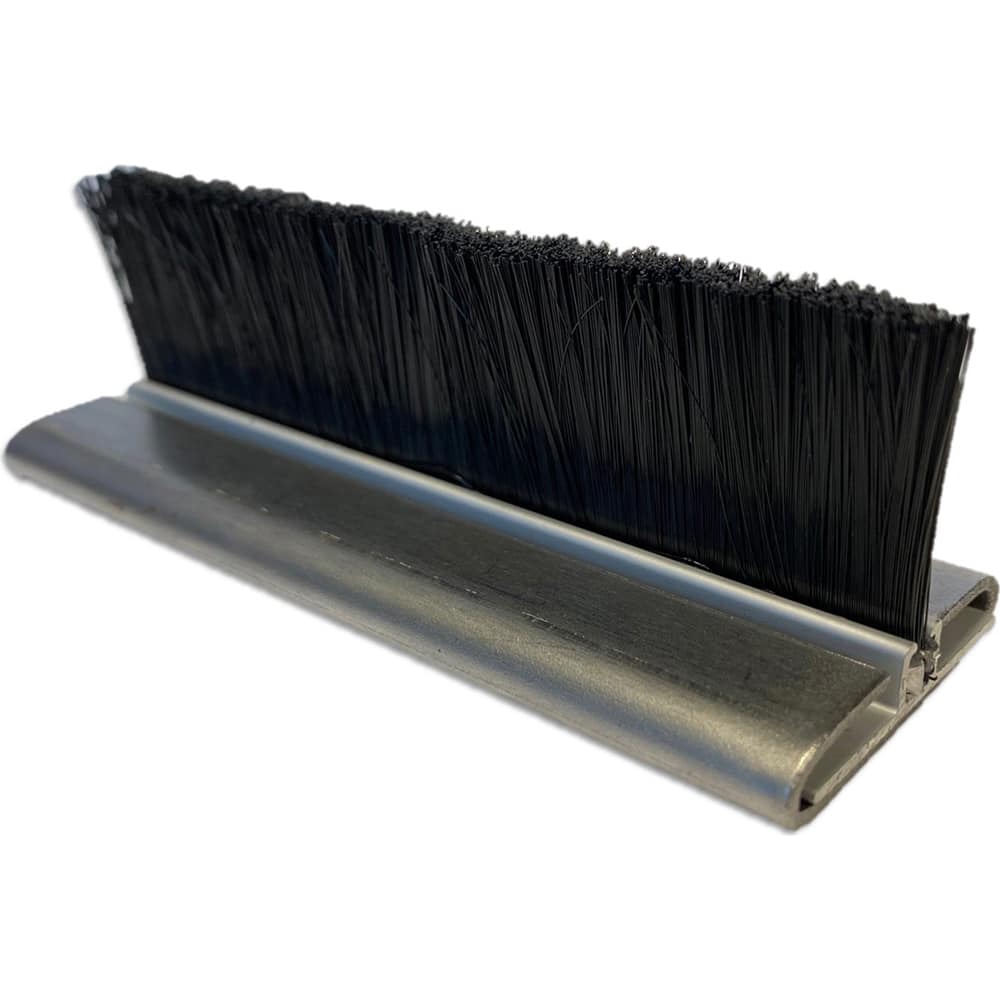 Osborn - Sweeps & Seals; Type: Brush Seal ; Width (Inch): .262 ; Finish/Coating: Clear Anodized Aluminum ; Material: Nylon; Clear Anodized Aluminum ; Back Strip Brush Width (Inch): .18 ; Bristle Length (Inch): 1.3750 - Exact Industrial Supply