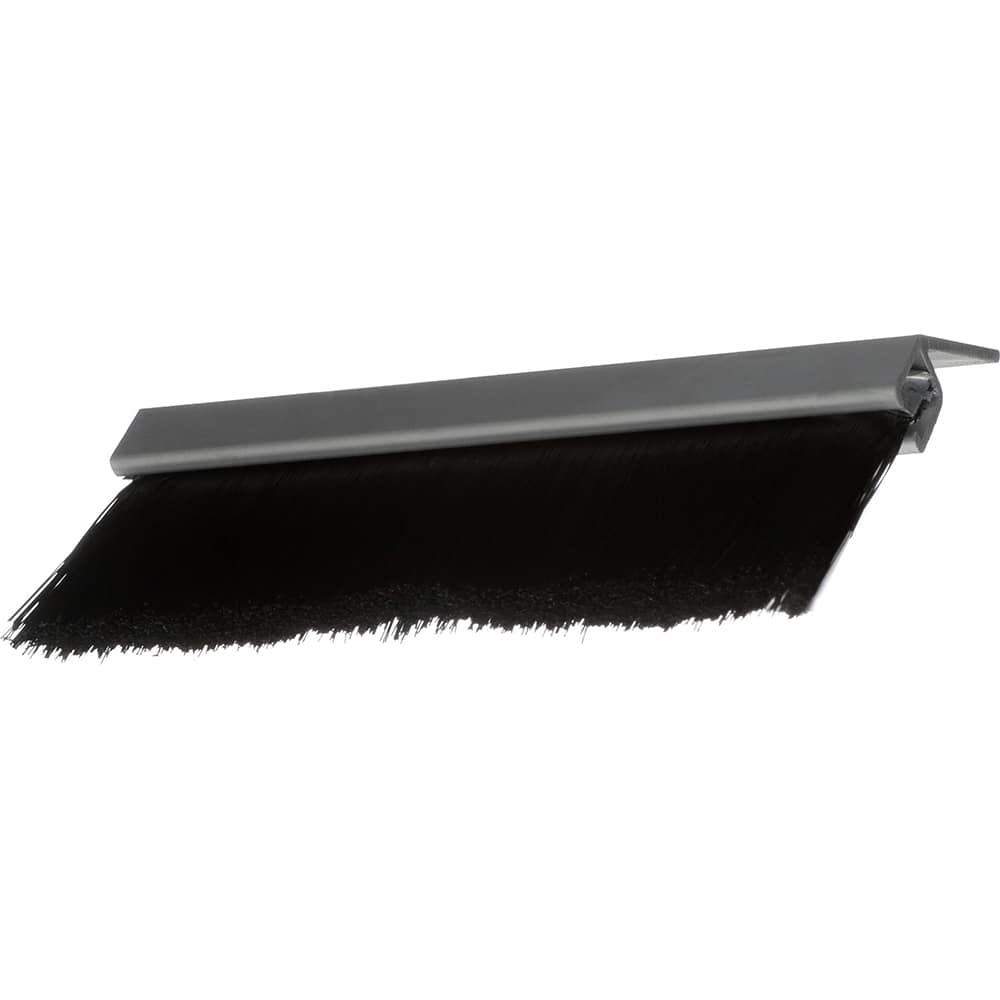 Osborn - Sweeps & Seals; Type: Brush Seal ; Width (Inch): .366 ; Finish/Coating: Clear Anodized Aluminum ; Material: Polypropylene; Clear Anodized Aluminum ; Back Strip Brush Width (Inch): .24 ; Bristle Length (Inch): 4.0000 - Exact Industrial Supply