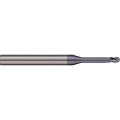 Micro 100 - Ball End Mills; Mill Diameter (Inch): 3/64 ; Mill Diameter (Decimal Inch): 0.0469 ; Number of Flutes: 2 ; Length of Cut (mm): 1.8000 ; Length of Cut (Decimal Inch): 0.0710 ; Material: Solid Carbide - Exact Industrial Supply