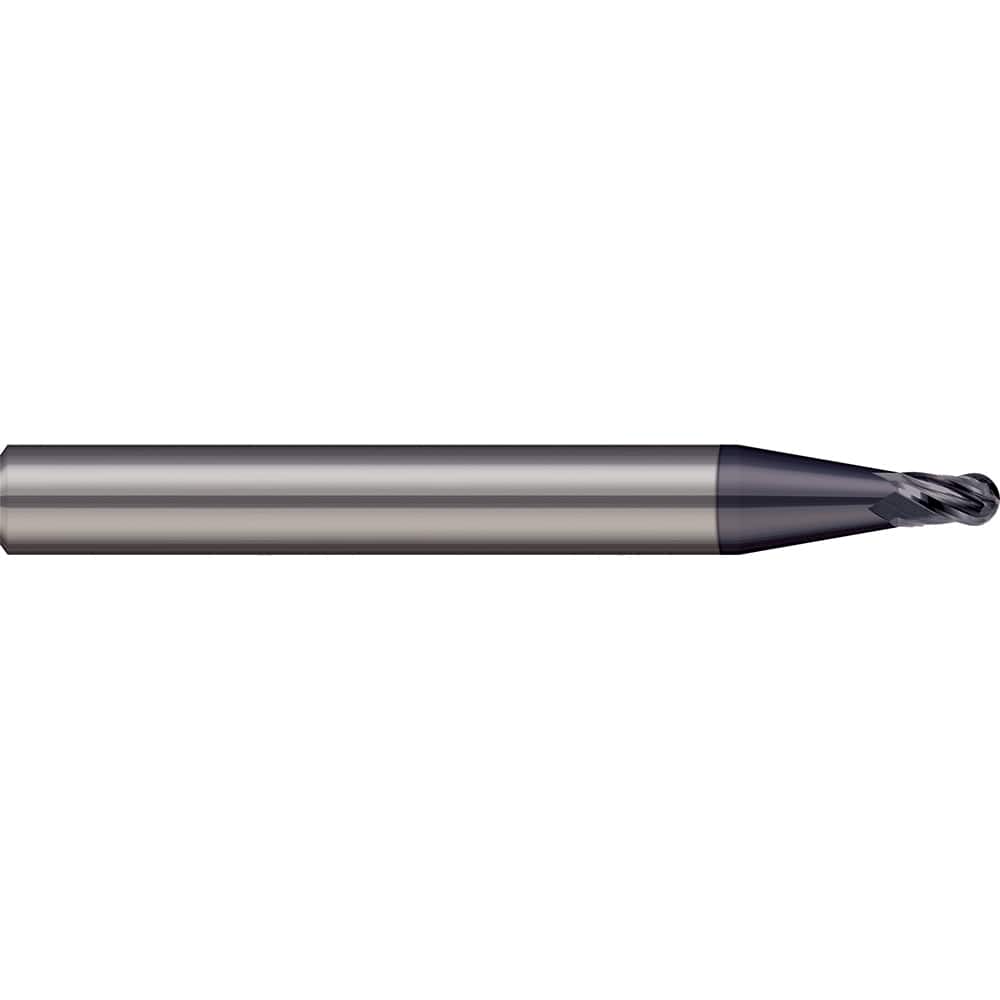 Micro 100 - Ball End Mills; Mill Diameter (mm): 5.00 ; Mill Diameter (Decimal Inch): 0.1969 ; Number of Flutes: 2 ; Length of Cut (mm): 6.0000 ; Length of Cut (Decimal Inch): 0.2362 ; Material: Solid Carbide - Exact Industrial Supply