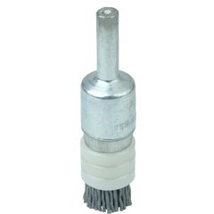 1/2″ Banded Nylox End Brush, .022/320SC Crimped Fill - Benchmark Tooling