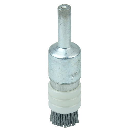 1/2″ Banded Nylox End Brush, .040/120SC Crimped Fill - Benchmark Tooling