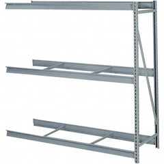 Lyon - 4 Shelf Add-On No Deck Steel Shelving - 10,000 Lb Capacity, 72" Wide x 96" High x 24" Deep, Dove Gray - Benchmark Tooling