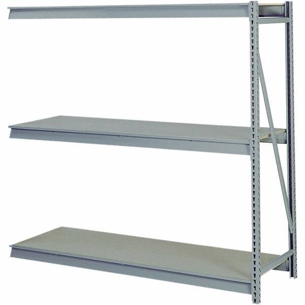 Lyon - 3 Shelf Add-On Particle Board Steel Shelving - 10,000 Lb Capacity, 96" Wide x 84" High x 48" Deep, Dove Gray - Benchmark Tooling