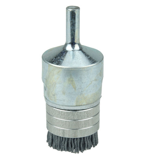 1″ Banded Nylox End Brush, .040/120SC Crimped Fill - Benchmark Tooling