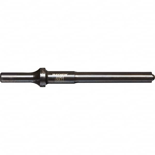 Mayhew - 7/16" Head Width, 6" OAL, Roll Pin Punch - Round Drive, Round Shank, Steel - Benchmark Tooling