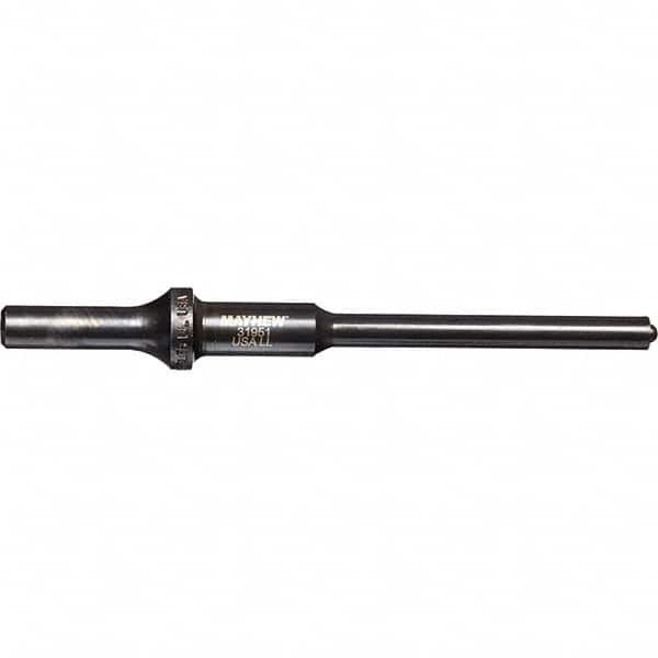 Mayhew - 5/16" Head Width, 6" OAL, Roll Pin Punch - Round Drive, Round Shank, Steel - Benchmark Tooling