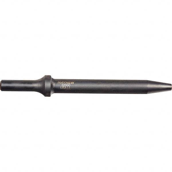 Mayhew - 6" OAL, Tapered Punch Chisel - Round Drive, Round Shank, Steel - Benchmark Tooling