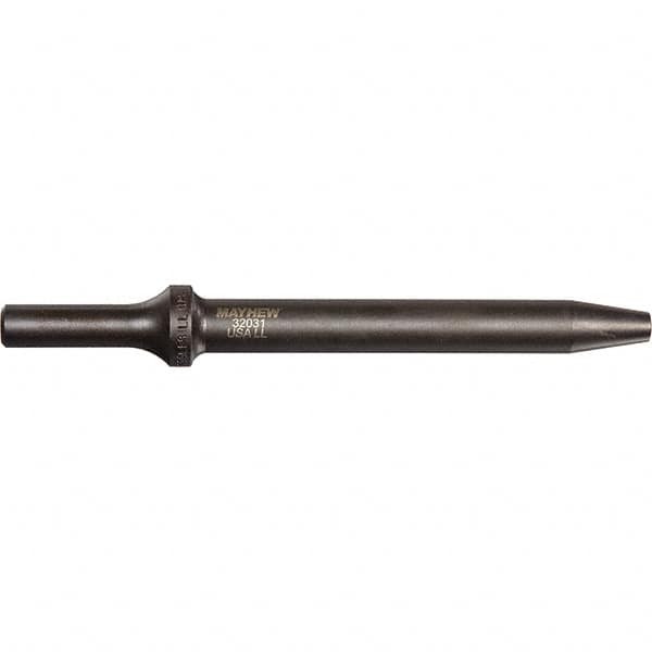 Mayhew - 1/8" Head Width, 6" OAL, Rivet Cutter Chisel - Round Drive, Round Shank, Steel - Benchmark Tooling