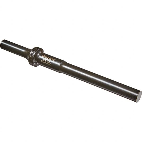 Mayhew - 7/16" Head Width, 6" OAL, Roll Pin Punch - Round Drive, Round Shank, Steel - Benchmark Tooling