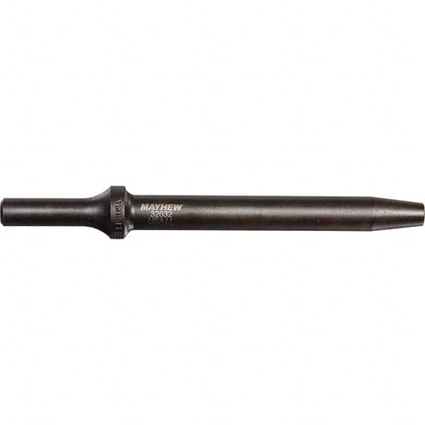 Mayhew - 5/32" Head Width, 6" OAL, Rivet Cutter Chisel - Round Drive, Round Shank, Steel - Benchmark Tooling