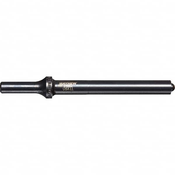 Mayhew - 1/2" Head Width, 6" OAL, Roll Pin Punch - Round Drive, Round Shank, Steel - Benchmark Tooling