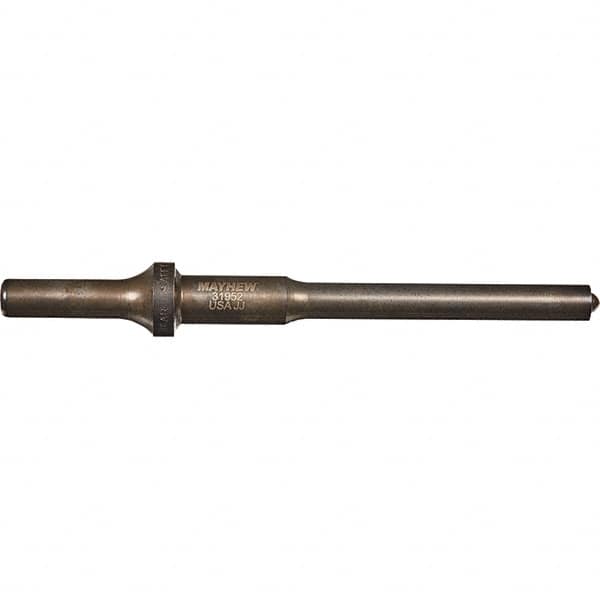 Mayhew - 3/8" Head Width, 6" OAL, Roll Pin Punch - Round Drive, Round Shank, Steel - Benchmark Tooling