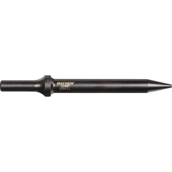 Mayhew - 6" OAL, Tapered Punch Chisel - Round Drive, Round Shank, Steel - Benchmark Tooling