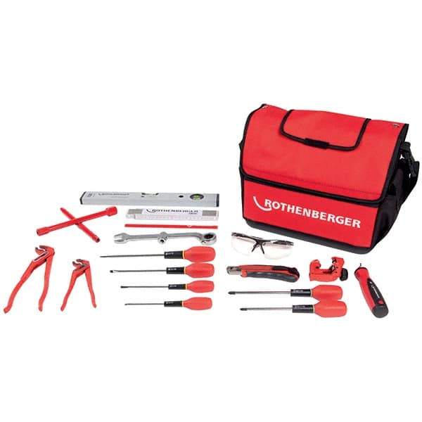 Rothenberger - Combination Hand Tool Sets Tool Type: Plumber's Tool Set Number of Pieces: 13 - Benchmark Tooling