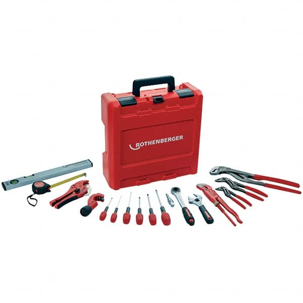 Rothenberger - Combination Hand Tool Sets Tool Type: Plumber's Tool Set Number of Pieces: 18 - Benchmark Tooling