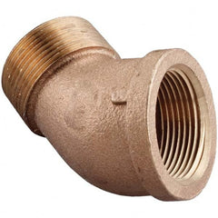 Merit Brass - Brass & Chrome Pipe Fittings Type: 90 Street Elbow Fitting Size: 1/4 - Benchmark Tooling