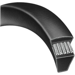 Bando - Section A, 1/2" Wide, 118" Outside Length, Timing Belt - Neoprene Rubber, Black, Variable Speed, No. A116 - Benchmark Tooling