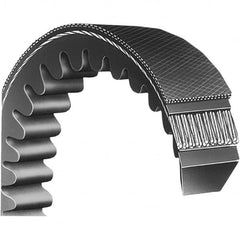 Bando - Section B, 3" Wide, 140" Outside Length, V-Belt - Neoprene Rubber, Black, Classic Banded, No. B136 - Benchmark Tooling