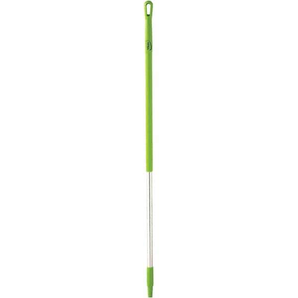 Vikan - 51 x 1-1/4" Aluminum Squeegee Handle - European Threaded Connection, Green - Benchmark Tooling