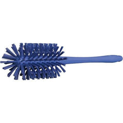 Vikan - 3-1/2" Diam Polyester Bottle Brush - 16-7/8" OAL, 6-1/4" Head Length, Polypropylene Handle - Benchmark Tooling