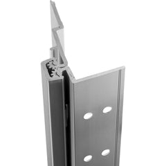 Stanley - Continuous Hinges; Type: Half Surface ; Mount Type: Half Surface ; Overall Length (Inch): 120; 120 ; Hinge Material: Aluminum ; Width (Decimal Inch): 4.5 ; Thickness (Decimal Inch): 0.1120 - Exact Industrial Supply