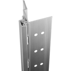 Stanley - Continuous Hinges; Type: Half Surface ; Mount Type: Half Surface ; Overall Length (Inch): 120; 120 ; Hinge Material: Aluminum ; Width (Decimal Inch): 5.0938 ; Thickness (Decimal Inch): 0.1120 - Exact Industrial Supply