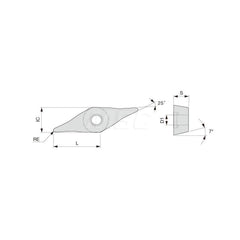 Turning Insert:  YWMT11T204-ZM T9225,  Solid Carbide TiCN, Al2O3 & TiN Finish,  Neutral,  0.0160″ Corner Radius,  25.0 &deg N/A Diamond,  Series  YWMT