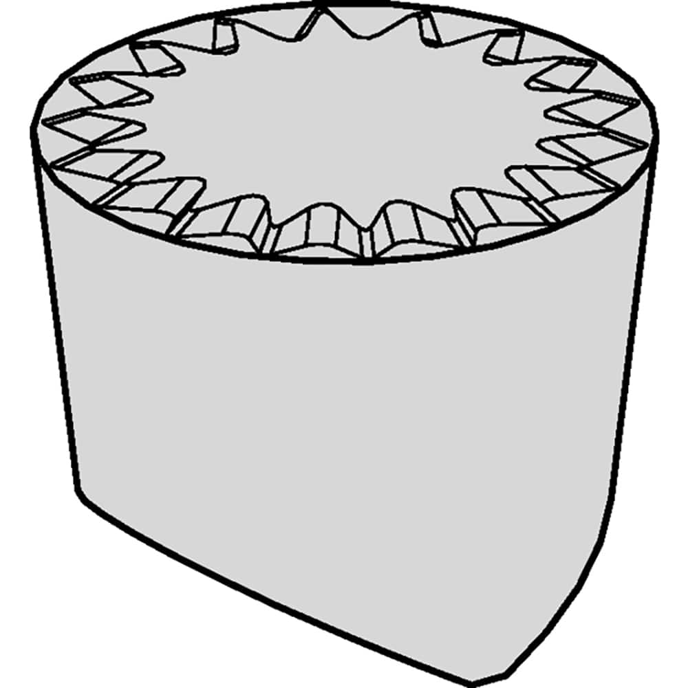 Kennametal - RCGV45MP KCS10B Carbide Turning Insert - Exact Industrial Supply