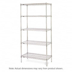 Metro - 2,000 Lb Capacity 5 Shelf Wire Shelving - Starter Unit - Benchmark Tooling