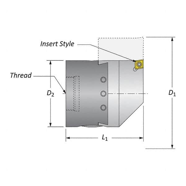 Allied Machine and Engineering - Boring Head Parts & Tools Type: Hardware Kit Includes: Boring Head Body; Dial Screw; Insert Holder; Torx Wrench; Wedge - Benchmark Tooling