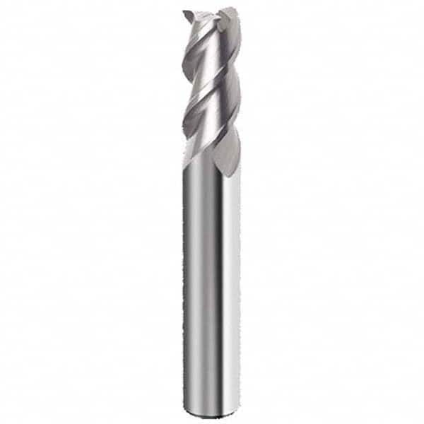 Guhring - 1/2", 1" LOC, 1/2" Shank Diam, 3" OAL, 3 Flute Solid Carbide Square End Mill - Benchmark Tooling