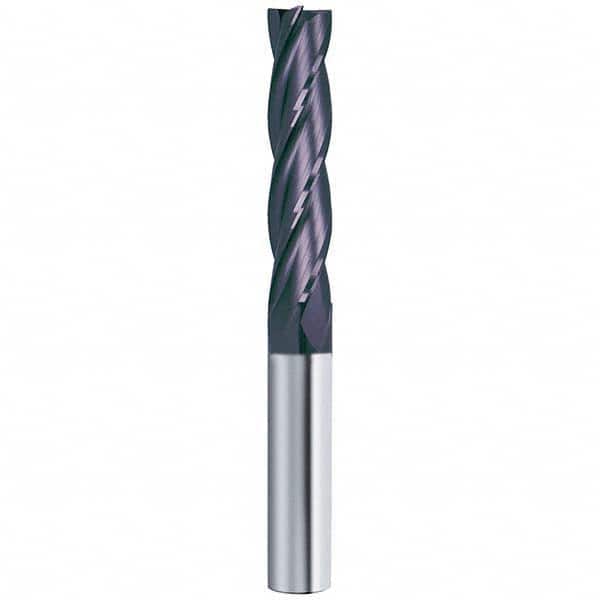 Guhring - 7/16", 2" LOC, 7/16" Shank Diam, 4" OAL, 4 Flute Solid Carbide Square End Mill - Benchmark Tooling