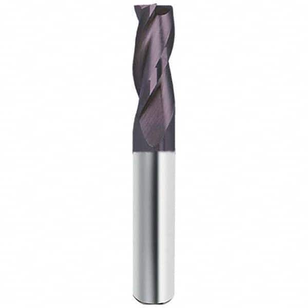 Guhring - 5/8", 1-1/4" LOC, 5/8" Shank Diam, 3-1/2" OAL, 3 Flute Solid Carbide Square End Mill - Benchmark Tooling